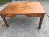 Railway Pine Desk - Marlborough Antiques