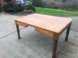 Railway Pine Desk - Marlborough Antiques