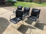 Leather seated Thonet Dining chair set of 4. - Marlborough Antiques