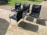 Leather seated Thonet Dining chair set of 4. - Marlborough Antiques