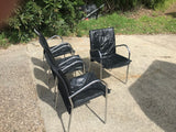 Leather seated Thonet Dining chair set of 4. - Marlborough Antiques