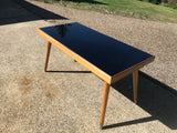 60s Coffee Table Mid Century , Vitrolite glass. - Marlborough Antiques