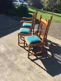 Oak Barley Twist Chairs - Marlborough Antiques